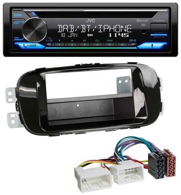 JVC Bluetooth MP3 USB DAB CD Autoradio für Kia Soul PS ab 14 piano-schwarz - Bild 1 von 4