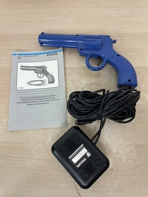 Philips CD-i CDI AirMouse revólver azul pacificador arma leve com receptor/manual - Imagem 1 de 4