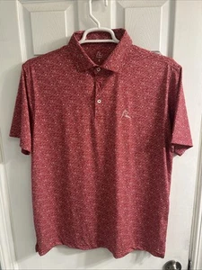 Rhoback Men’s Collegiate Polo The Alabama Rolling Tide Crimson White Large NWOT - Picture 1 of 5