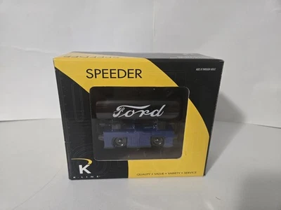K Line O-O27 Gauge Speeder Ford Trailer With ISO Tank New Nice - Image 1 of 3
