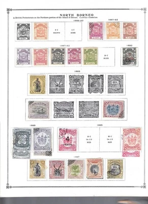 Kenr2: North Borneo from 18 Vol Scott International Collection - Image 1 of 4