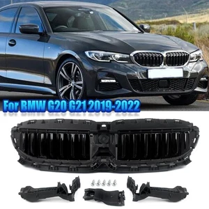 Front Upper Radiator Grille Active Air Shutter For BMW G20 G21 330i 2019~2022 18 - Picture 1 of 10
