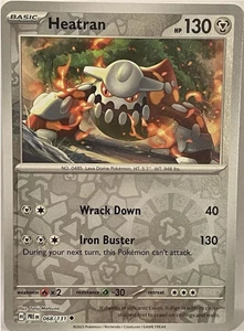 Pokémon Heatran 068/131 Evoluciones Prismáticas Poco Común Casi Nuevo Holograma Inverso - Imagen 1 de 1