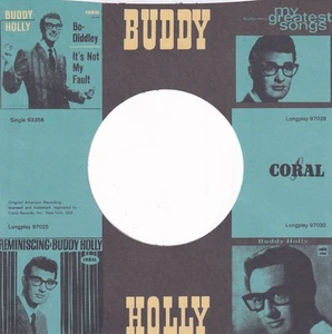Buddy Holly BigBoppa Reproduction Company Record Sleeves (5 Pack) - Picture 1 of 2