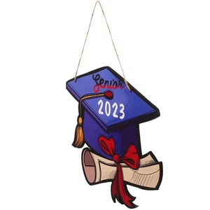 Wooden Hang Tag Graduation Party Supplies Wall Plaques Decor Ornaments - Picture 1 of 12