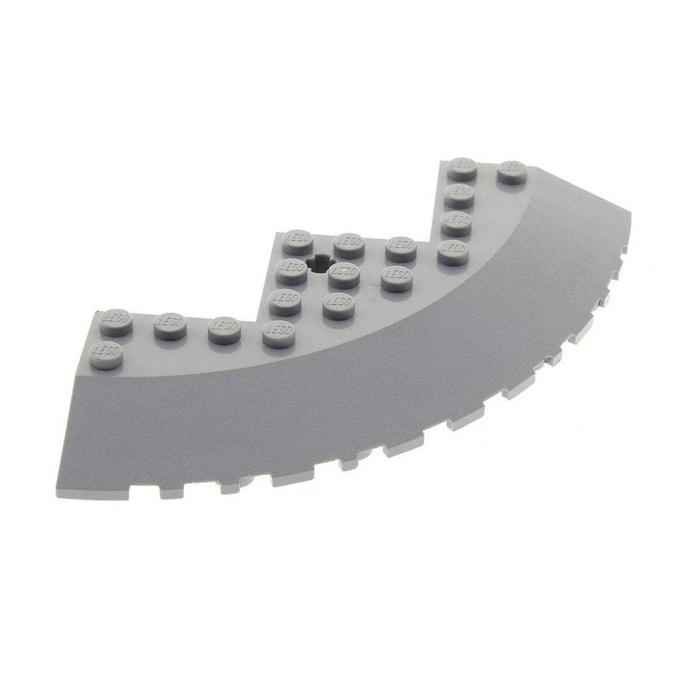 1x Lego Stein rund Tragfläche 33° 10x10 neu-hell grau Ecke Star Wars 58846 - Bild 1 von 1