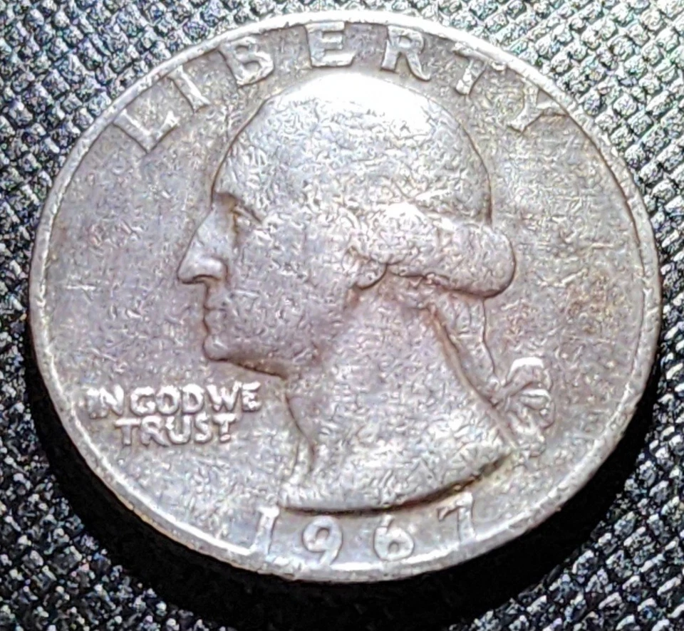 1967 Quarter Error Coin Old Money Quarters - Image 1 of 4