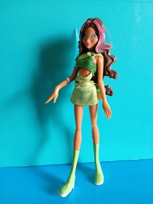 "KINDER" Maxi Sorpresa, "AISHA", "WINX CLUB" Bambola, plastica, altezza 21 cm. - Immagine 1 di 4