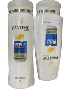 PANTENE 2 en 1 shampooing et revitalisant réparateur et protecteur, 375 ml (12,6 fl oz) - Photo 1/2