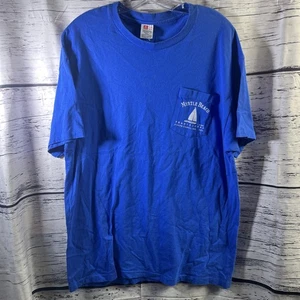 1980s Vintage Myrtle Beach SC Shirt XL - Sailing Pocket Tee Single Stitch Hanes - Picture 1 of 7