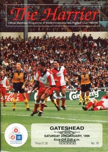 Kidderminster Harriers v Gateshead 20/01/96 FA Trophy 1st Round - Picture 1 of 2