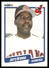 1990 Fleer Jerry Browne Cleveland Indians #487