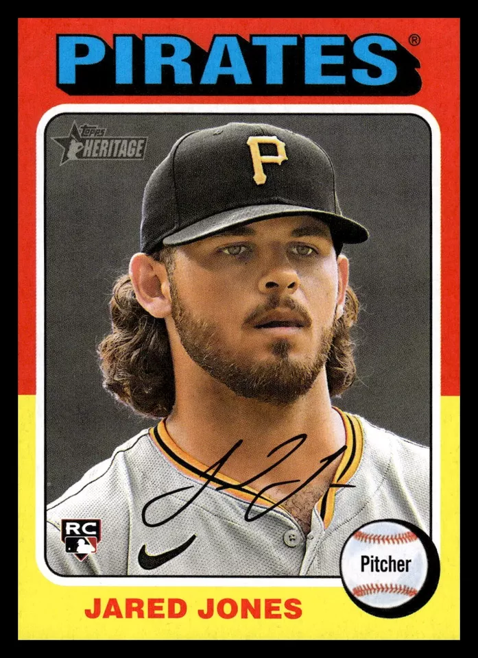 2024 Topps Heritage High Base 675 Jared Jones, Pittsburgh Pirates RC - Image 1 of 1