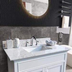 Montary 31" Marble Vanity Top with Sink Counter Top Vanity Sink Top for Bathroom