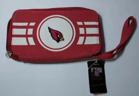 Arizona Cardinals Football Team Logo NFL Canvas Mini Purse Hand Bag Tote Cover
