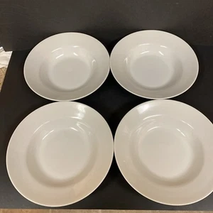 Emeril Wedgwood Set All White 10-1/4” Porcelain Rimmed Pasta Bowls - Set of 4 - Picture 1 of 7