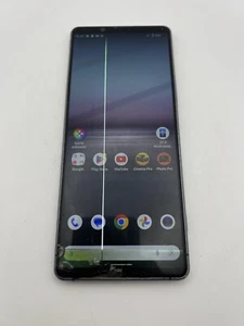 Sony Xperia 1 II XQ-AT51 256GB Black Damaged Screen & Back For Parts Only! - Zdjęcie 1 z 13