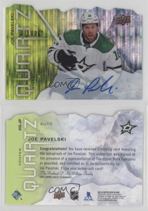 2021-22 Upper Deck Allure Quartz Auto Joe Pavelski #AQ-JP Auto