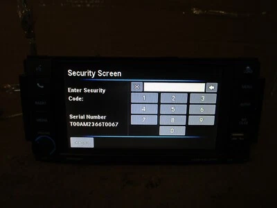 Receptor reproductor de CD estéreo AM/FM 68282484 12-19 Chrysler Town & Country Radio Foto 1 de 4