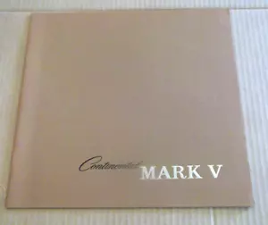 1978 Lincoln Continental Mark V Dealership Sales Brochure - Picture 1 of 5