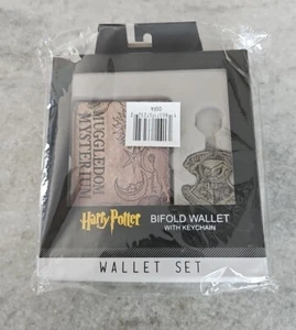 Harry Potter faltbare Geldbörse Hogwarts Schlüsselanhänger Set Bioworld Japan limitiert - Bild 1 von 5