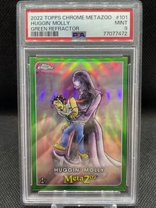 Topps Chrome Metazoo Huggin’ Molly Green Refractor /99 #101 PSA 9 MINT - Picture 1 of 2