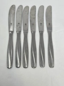 SET 6 COLTELLI DA BURRO VINTAGE WMF CROMARGAN INOX ACCIAIO INOX - Foto 1 di 7