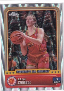 2024 Topps Chrome McDonalds All-American No. 24 Allie Ziebell Raywave Refractor - Picture 1 of 2