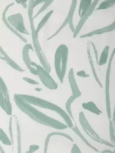 John Lewis Fabric Painted Leaves Dusty Green 0.9m RRP £15m - Picture 1 of 3
