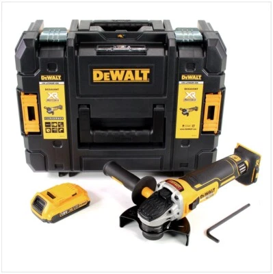 DeWalt DCG 405 NT Akku Winkelschleifer 18V 125mm Brushless + 1x Akku 2,0Ah - Bild 1 von 4