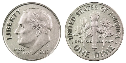 *2017 S ENHANCED ROOSEVELT DIME FROM THE 225TH ANNIVERSARY SET* Cover