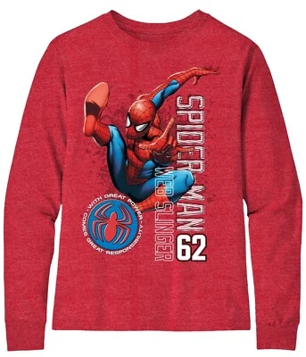 Marvel ☆ Boys'  Spiderman Long Sleeve T-Shirt ☆ Sizes XS-L - Image 1 of 2