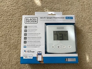 Black+Decker Wi-fi Smart Thermostat Select New Sealed - Picture 1 of 6