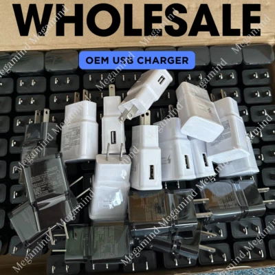 Carregador de parede USB rápido adaptável a granel adaptador de energia bloco EUA para Samsung - Imagem 1 de 4