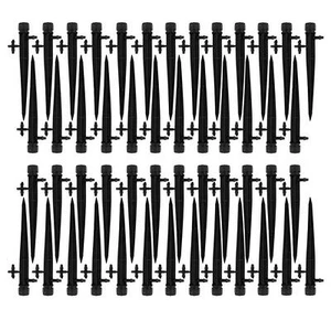 50PCS Adjustable Water Flow Irrigation Drippers On Stake Emitter Drip Sprinklers - Picture 1 of 18