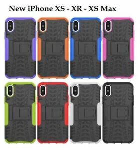 Shock Proof Heavy Duty Hard Armor Hybrid Case Cover For Various Apple iPhones