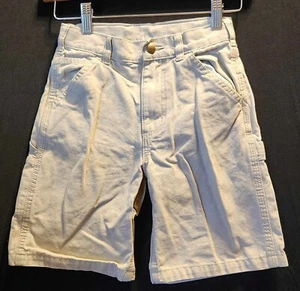 Carhartt: Boys Tan Canvas Shorts Size 6 100% Cotton 22" Width - Picture 1 of 8