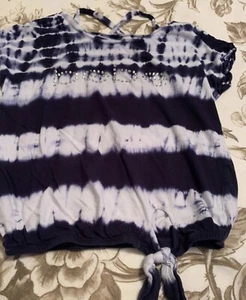 Girls BeBe Short Sleeve Top Size S (7-8) Tie Dye - Picture 1 of 5