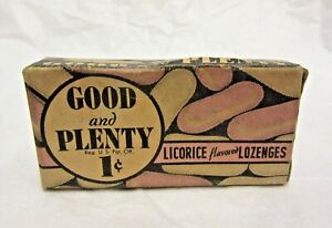 Vintage Good & Plenty Licorice Flavored Lozenges Sample Mini Box 
