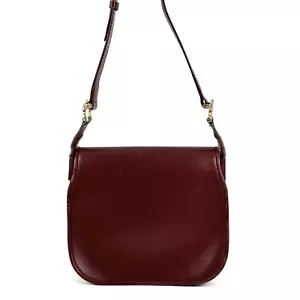 Cartier Shoulder Bag Leather Must Line Bordeaux Authentic - Picture 1 of 22