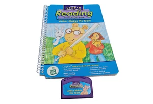 LeapFrog LeapPad Arthur Makes the Team Book & Cartridge Reading Lesson Ages 6-8 - Picture 1 of 3