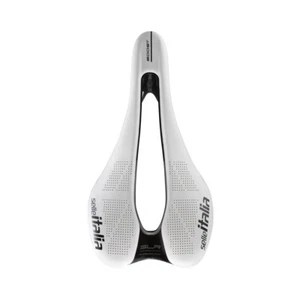 Selle Italia saddle SLR BOOST SUPERFLOW KIT CARBONIO S3 size WHITE carbon rails - Picture 1 of 6