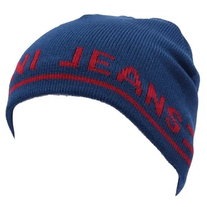 9467X cuffia BOY bimbo ARMANI JEANS blue/red mix wool hat - Picture 1 of 4