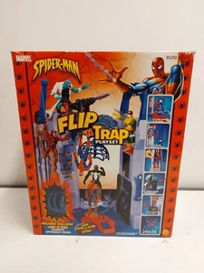 Retro Spiderman Flip n Trap Playset with Spiderman Figure incomplete - Picture 1 of 14