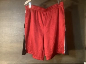 Star Basketball Shorts MENS RED SIZE LARGE (36-38) DRAWSTRING - Picture 1 of 7
