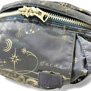 Sacai x Dr. Bolso Cintura Woo X Porter Triple Colaboración Azul Marino Nylon Raro Usado - Imagen 1 de 6