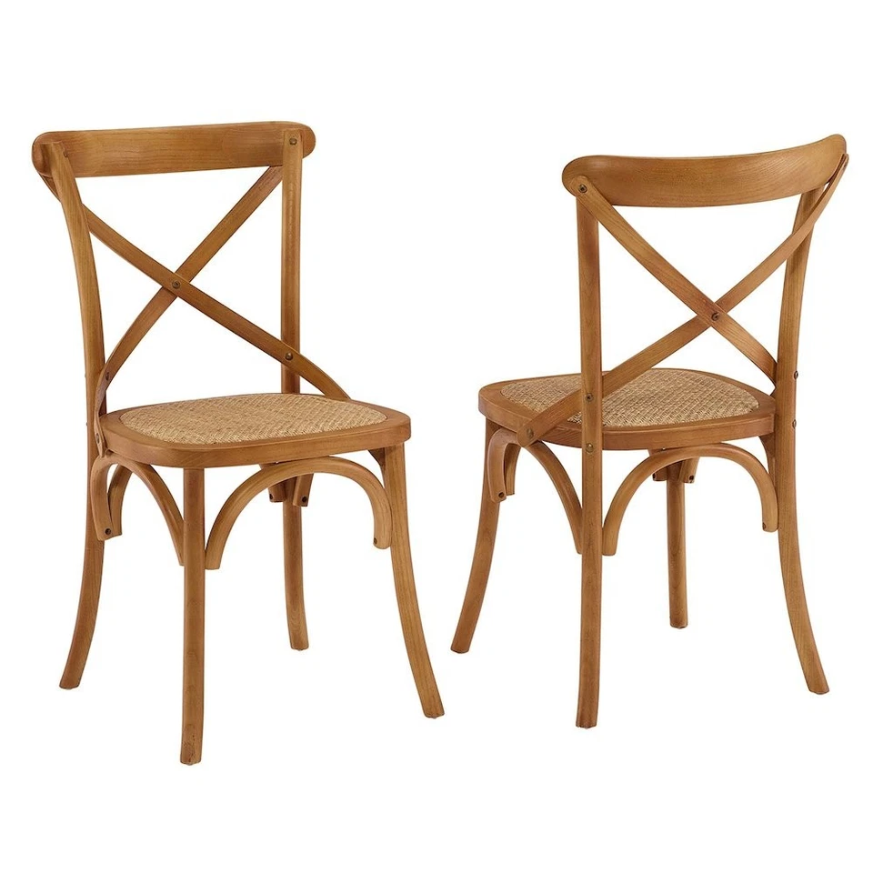 Modway Gear Set of 2 Dining Side Chair With Walnut Finish Eei-3481-wal