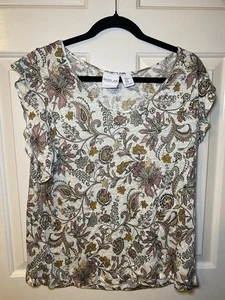 Rachel Zoe Women’s Flowered Blouse, XL - Picture 1 of 3