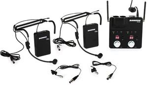 Samson Concert 288m Presentation Dual-Channel Wireless System w/LM7 Laveliers - Picture 1 of 11