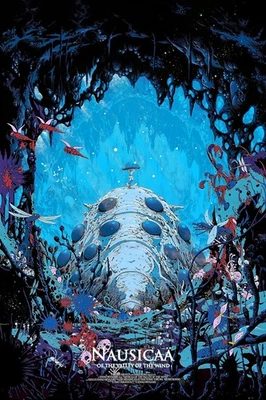 Cartaz de filme anime Nausicaä 1984 Ghibli Hayao Miyazaki arte impressão decoração para casa - Imagem 1 de 4